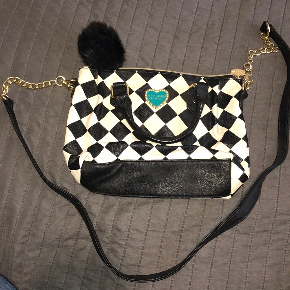 Betsy Johnson checkered purse